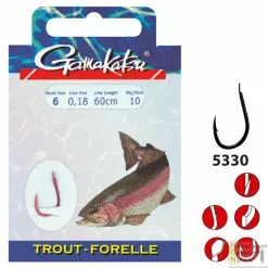 Gamakatsu Hakenboekje Forel LS5330 60 Cm