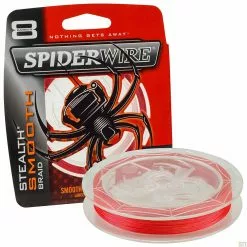 Spiderwire Stealth Smooth 8 Red Gevlochten Lijn