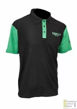 Sensas Polo Shirt Club Zwart Met Groen