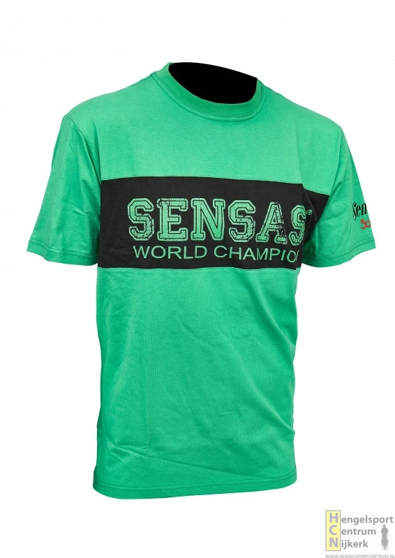 Sensas T-shirt Club Groen Met Zwart 3 Sensas T-shirt Club Groen Met Zwart