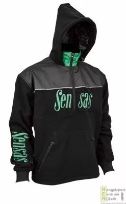 Sensas Fleece Vest Club Zwart/groen